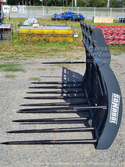 Fourche d'ensilage Sonarol - largeur 2,4 m - attelage boulonné - 9 dents_4