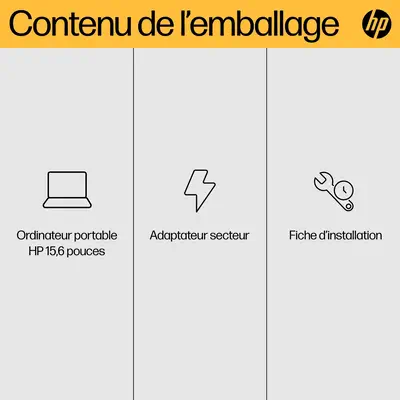 HP 15-fc0151nf AMD Ryzen¢ 5 7520U Ordinateur portable 39,6 cm (15.6