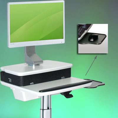 Chariot médical informatique LCD/PC Cart H Class LD - Ergonoflex - 29 kg - réglable en hauteur avec technologie brevetée StS_4