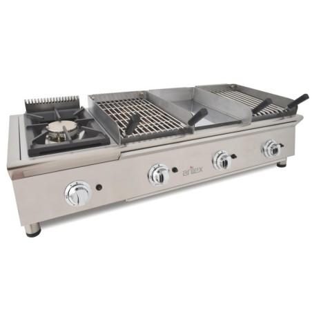 Plancha gaz modulaire FLEXI Ligne 600 - 8 brûleurs - 130 cm - 23.2 kW | Arilex 4MB_4