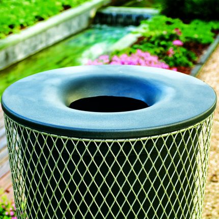 Parc Vue Litter - poubelle publique - landscape - ouverture supérieure et latérale 23