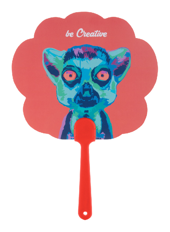 Éventail sur-mesure - poignée en plastique et papier stratifié - impression digitale - minimum 100 pcs_4