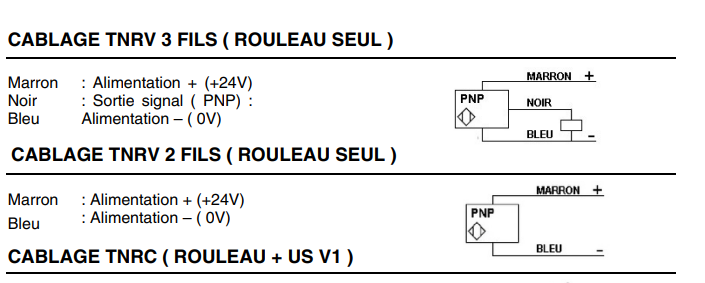 Système de détection de rotation avec tresse anti-rotation