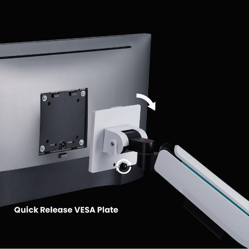 ROLINE Support LCD à gaz, fonction pivot, 5 axes de rotation, max. 20 kg_4