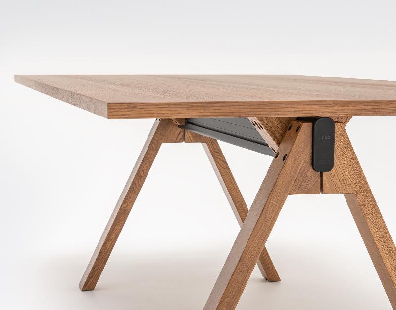 Table de réunion Viga - MDD - Oui, 240, Placage chêne cuivré_4