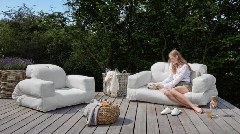 Fauteuil d'extérieur transformable HIPPO OUT - Beige - Convertible en matelas 1 place - KARUP DESIGN_4