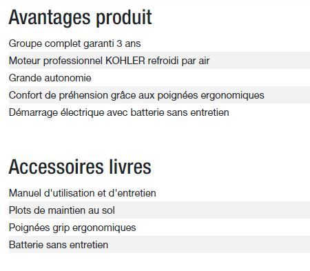 Groupe électrogène Diesel 6000 A XL C5 - Kohler - Puissance max 4,90 kW - 50 Hz - Tension nominale 230 V_4