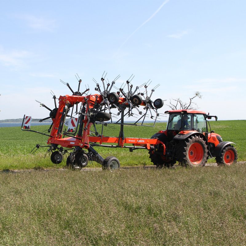 Faneuses semi-portées TE8511C-TE10514C - Kubota Europe - 8 à 10 rotors - Largeur de travail 11 à 13,50 m_4