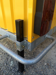 Roulotte de chantier baraques jaunes / stockage / 3.33 x 2.2 x 2.33m_4