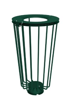 Corbeille publique Lofoten Vigipirate - ouverture latérale, acier peint, 100 litres - conforme aux dispositions réglementaires_4