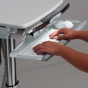 Chariot informatique - PC Cart Plus H Class LD alimenté Life - Ergonoflex - 44,45 kg - ajustable et hygiénique_4