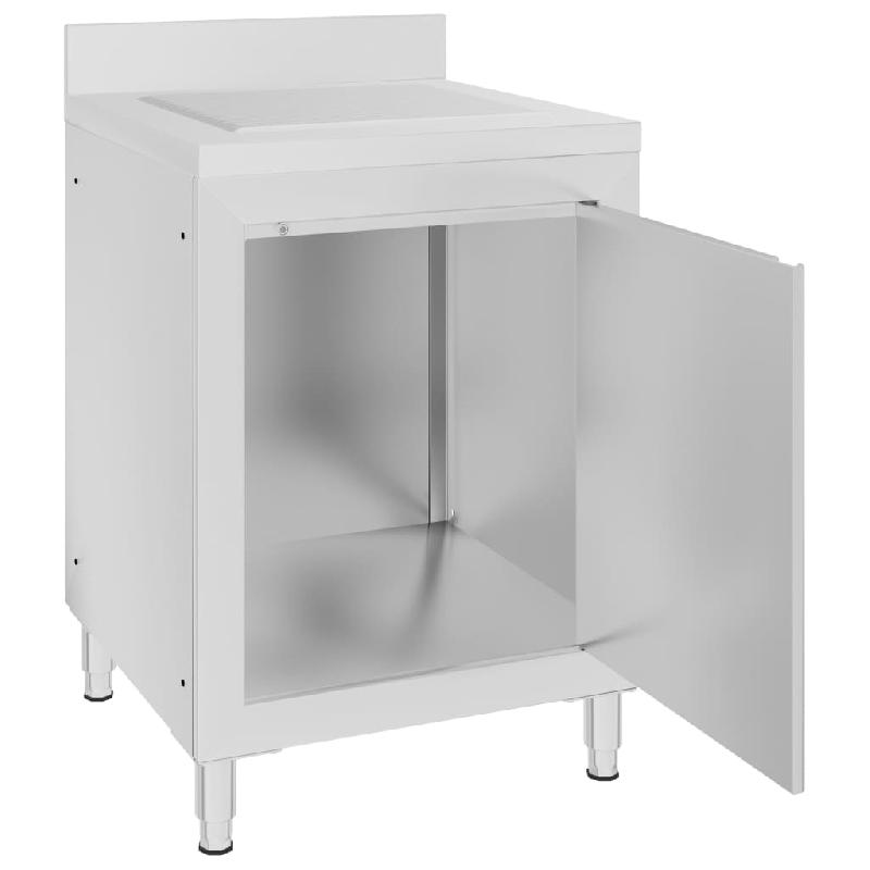 Vidaxl armoire de cuisine commerciale avec égouttoir acier inoxydable 147228_4
