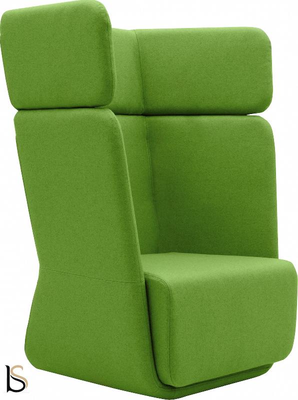 Fauteuil Softline Basket- 1 place - Feld vert 848, Haut_4