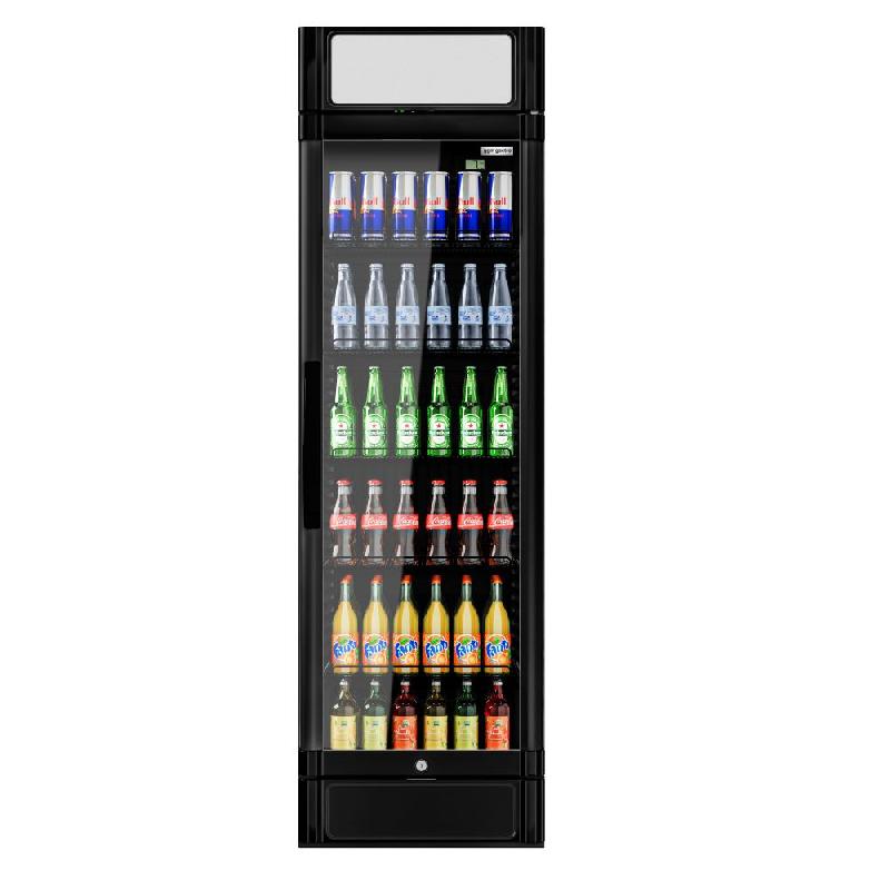 Armoire à boissons noire porte battante avec canopy - 347L_4