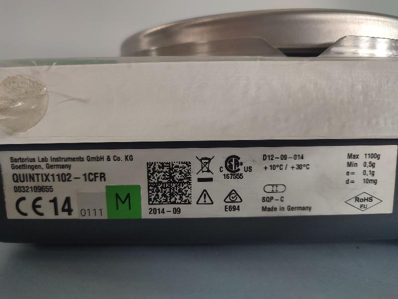 Balance de précision SARTORIUS QUINTIX 1102 1CFR  1100g / 0,01g_4