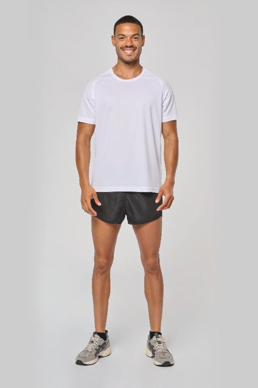 Short de running - PROACT - Réf: PA133 - Tissu léger et ultra résistant - Taille élastiquée avec cordon de serrage - Noir_4