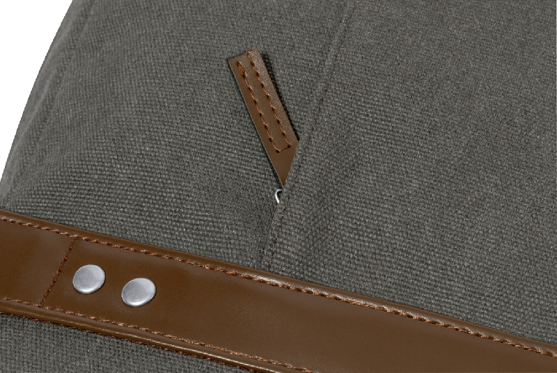 Sacoche en toile - Compartiment rembourré pour ordinateur portable 15'' et tablette 10'' - Bandoulière réglable et finitions en PU_4