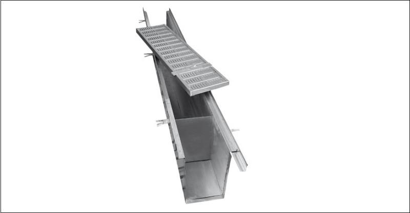 Caniveaux et caillebotis de ventilation - Lecitech avec pattes de scellement et pièces de raccordement_4