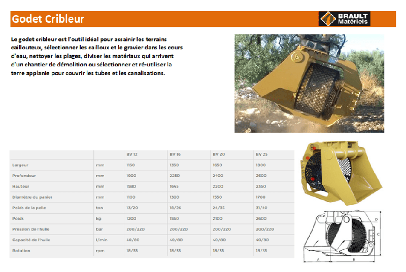 Fraises hydrauliques transversales, longitudinales et trancheuses pour pelles - Brault Matériel_4