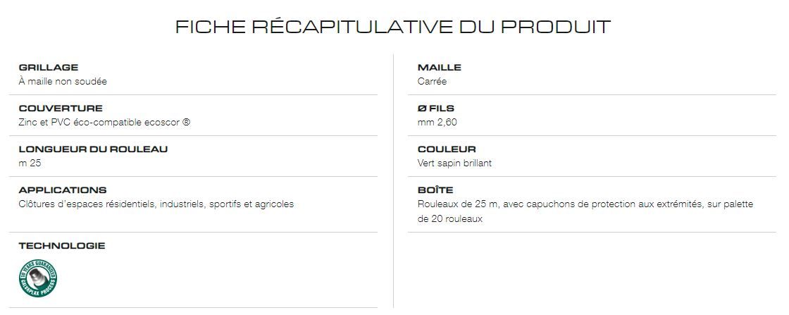 Replax - clôture grillagée cavatorta - rouleaux de 25 m avec capuchons de protection_4