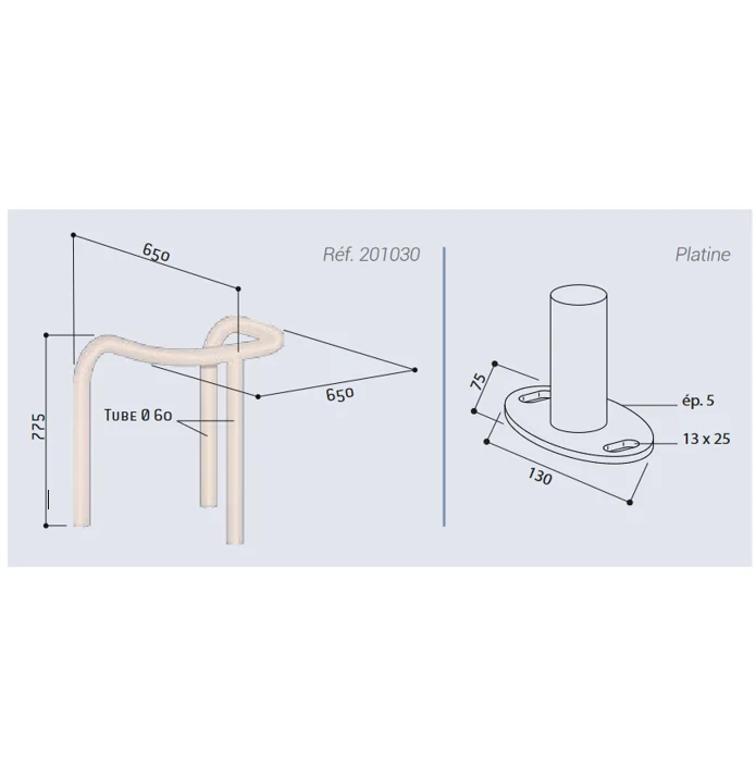 Etrier de protection diam. 60 mm_4