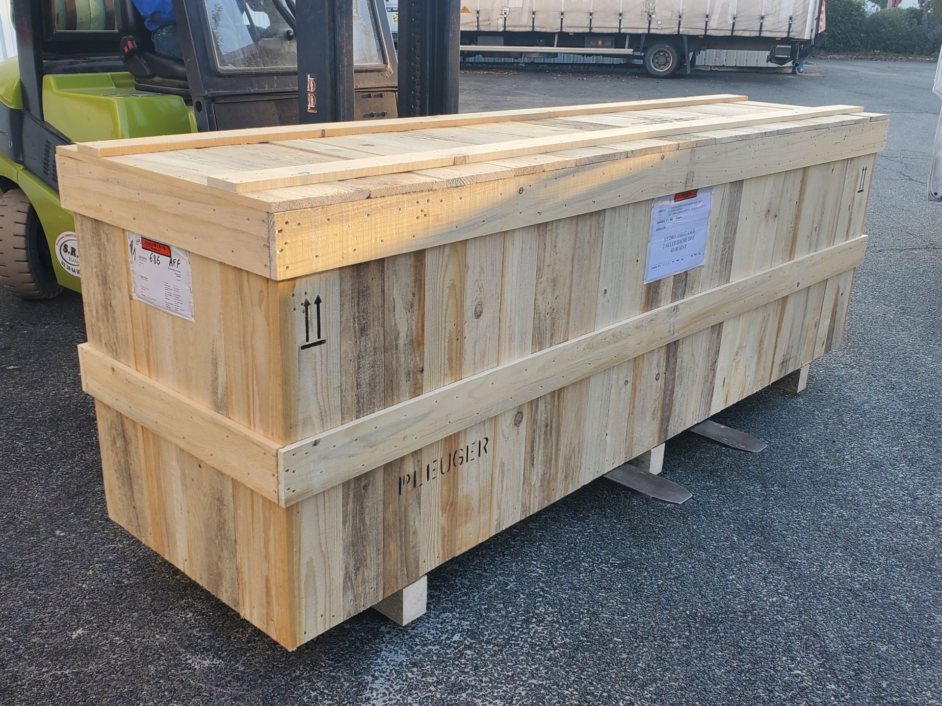Caisse en bois de type PERDUE, à usage unique ou limité_0