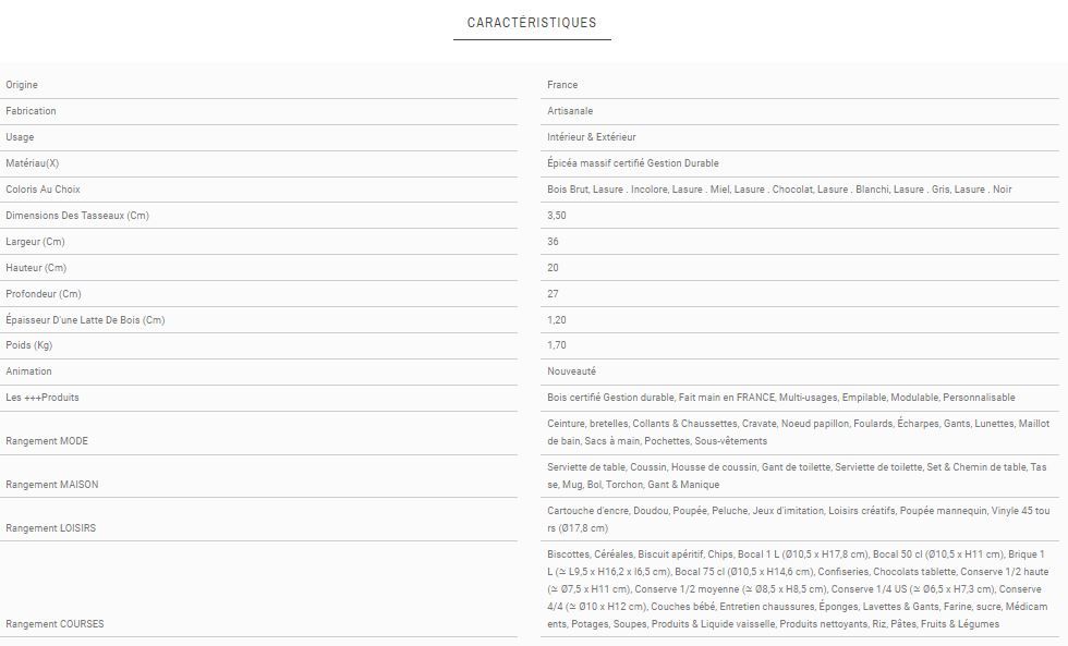 BL2-Pi36 - Caisses en bois Simply A Box - L36 x H20 x P27 cm - Bois brut ou 6 coloris de lasure à l'eau_4
