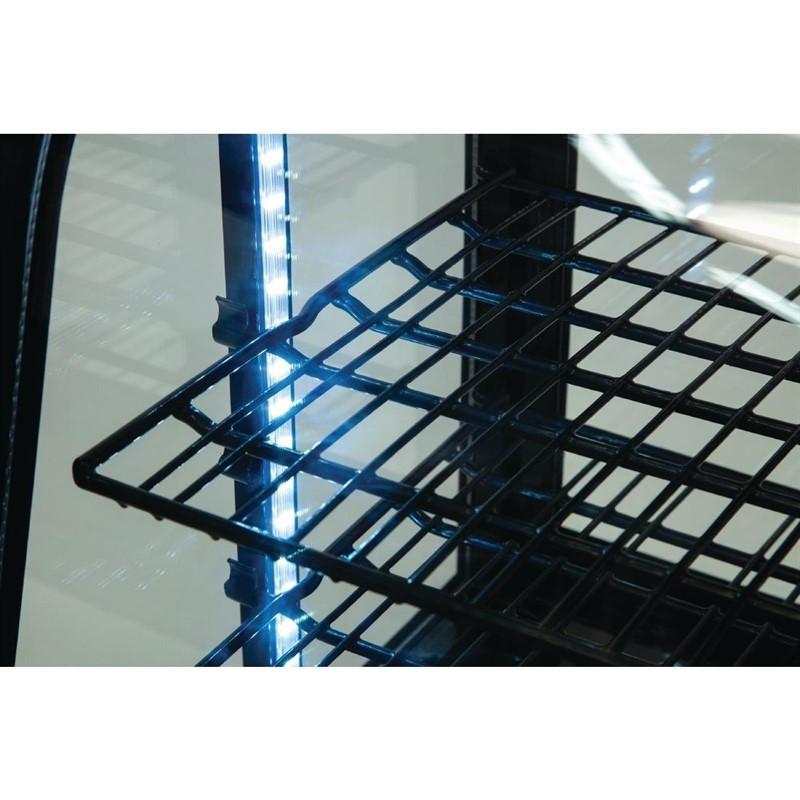 Vitrine réfrigérée de comptoir Polar 100L - 2 étagères réglables - Plage 2°C à 12°C - Référence CC611_4