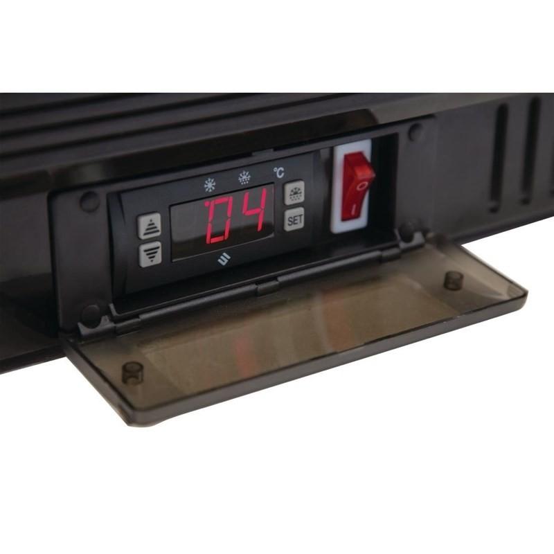 Arrière-bar trois portes pivotantes Série G noir 330L GL004 Polar_4