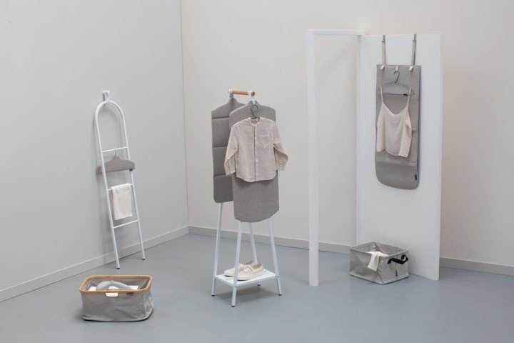 Portant pour vêtements Linn Compact Blanc - Multifonctionnel et Gain de Place_4