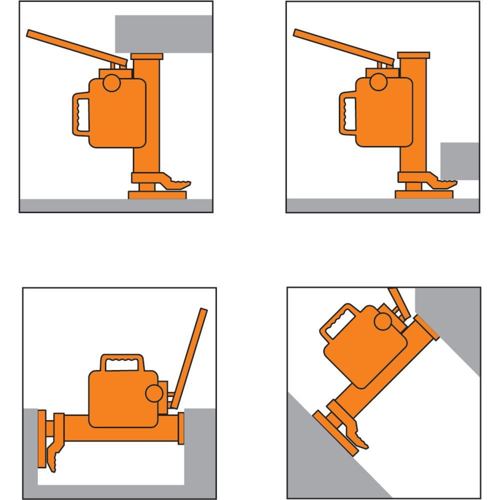 RMH Cric à patte - Rema Holland - construction robuste, rotatif 360°, poids : 25 à 102 kg_4