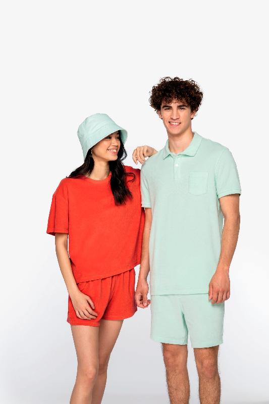 Short écoresponsable en éponge pour homme - Réf : NS727 - Coton biologique et polyester recyclé_4