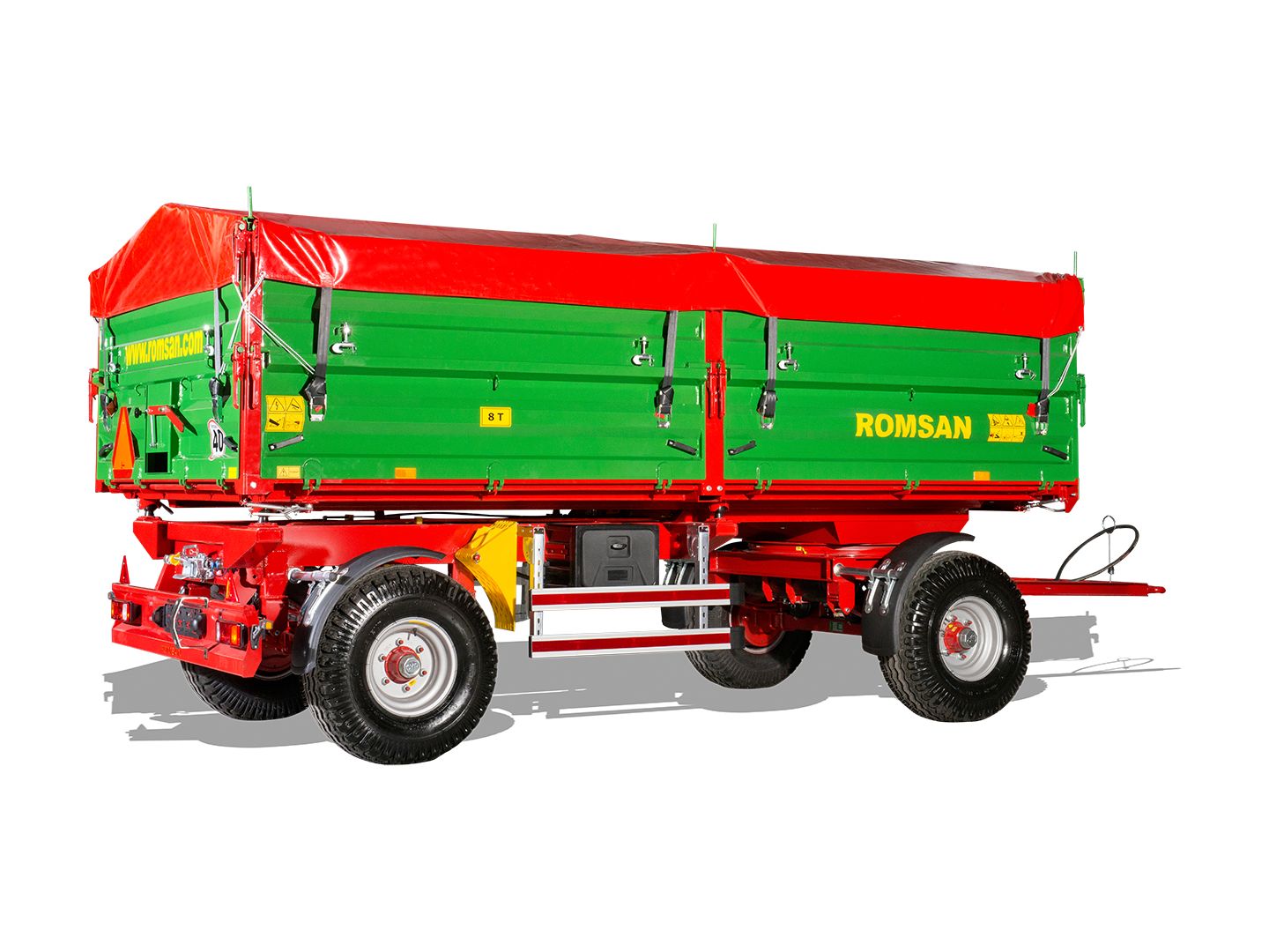 R 80 CSGA benne agricole à double essieu - Romsan - capacité 8000 kg_4