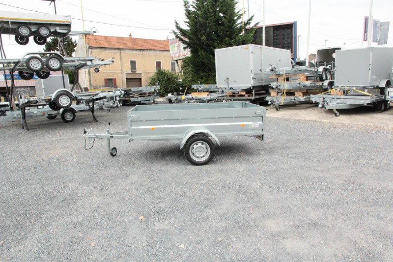 Remorque sans frein équipée d'un timon en v pour le transport multi usage - erde expert - lc 251 galva_4