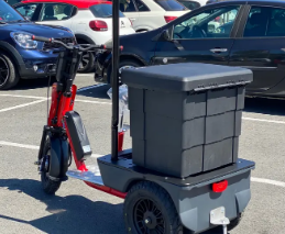 Tracteur électrique autoporté compact avec caisson sécurisé Black box - Capacité 100kg -Cobrane A1_4