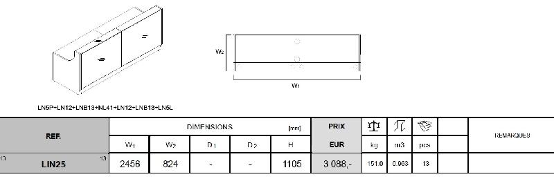 Banque d'accueil droite Linea façade Turquoise  - MDD - Sans, Verre turquoise brillant_4