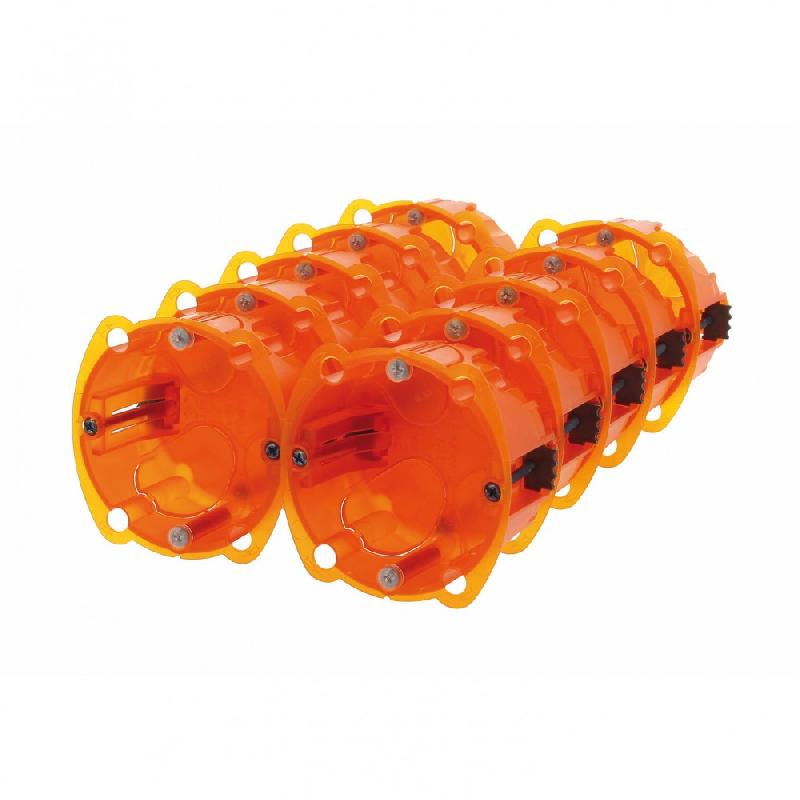 Lot de 10 boîtes d'encastrement multicloison 1 poste - Legrand - plastique - profondeur 40 mm_4