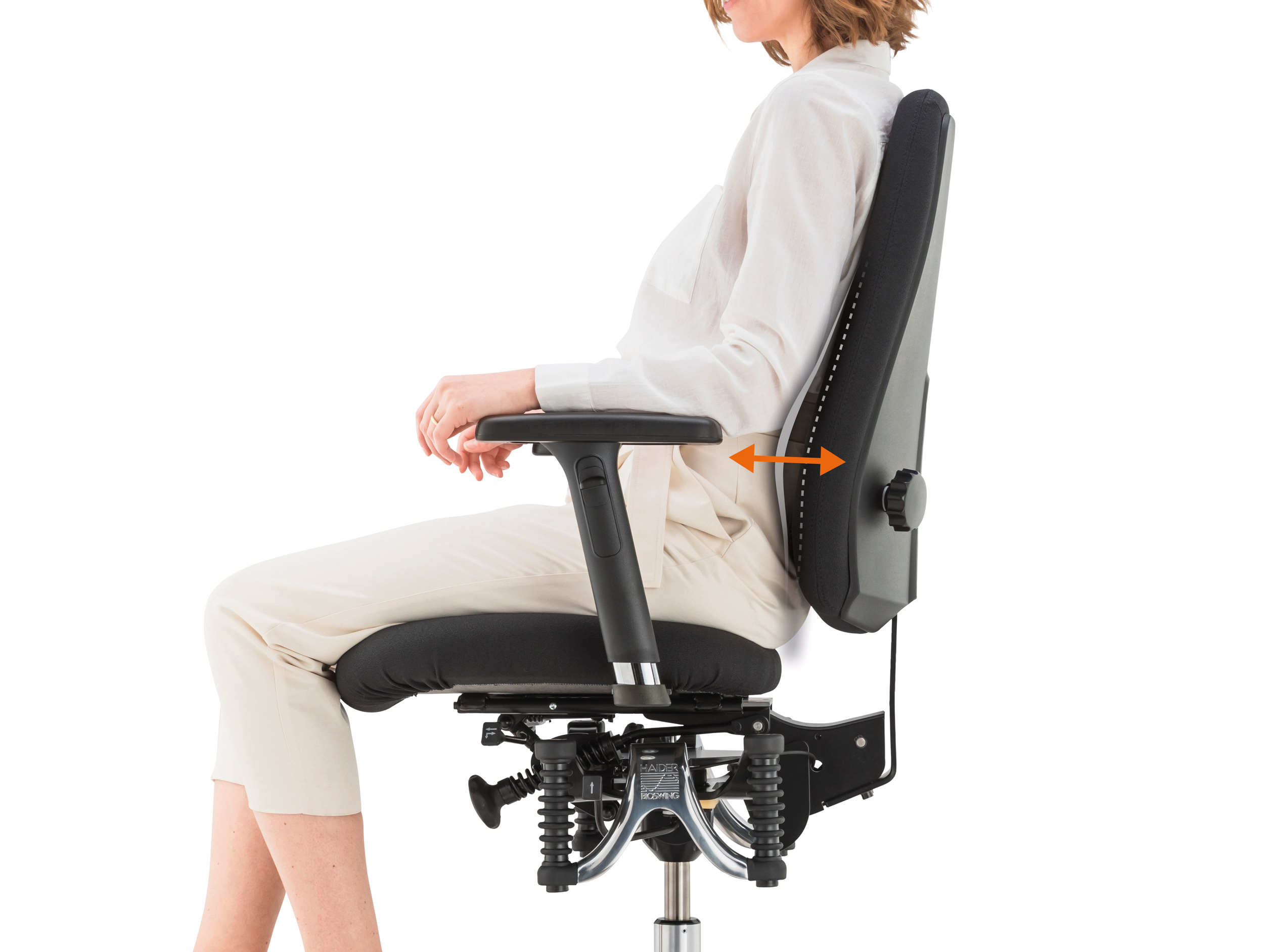 Siège de bureau pivotant, ergonomique avec accoudoirs réglables - 260 qi_4