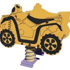 Jeu ressort quad 1 à 12 ans - Polyéthylène, acier peinte à la poudre et EPDM - 4 PLACES_4