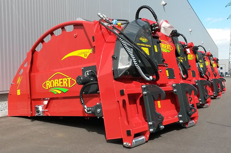 Pailleuse agricole frontale pour petit bull - Atelier Robert SA - Acier haute résistance - Pour balles rondes et rectangulaires_4