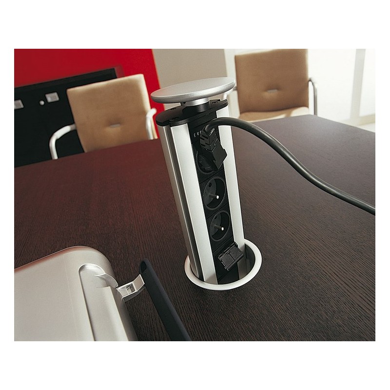 Table de réunion elliptique 16 places - Finition bois - Référence CB03 - Fabricant MACE_4