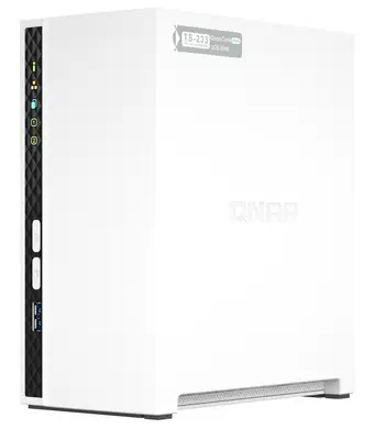 QNAP TS-233 serveur de stockage NAS Tower ARM Cortex-A55 2 Go 0 To QNAP QTS Blanc_4
