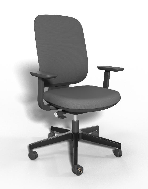 Siège opérateur Alaia en résille - Sokoa - Noir, Réglable hauteur, Oui, Classique_4