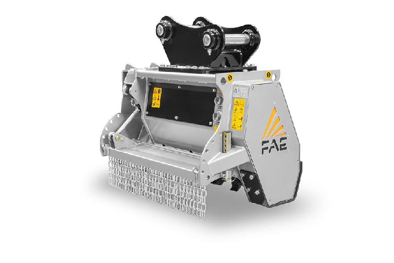 Broyeurs à transmission hydraulique pour pelles DML/HY - Broyeur forestier avec rotor à outils fixes_4