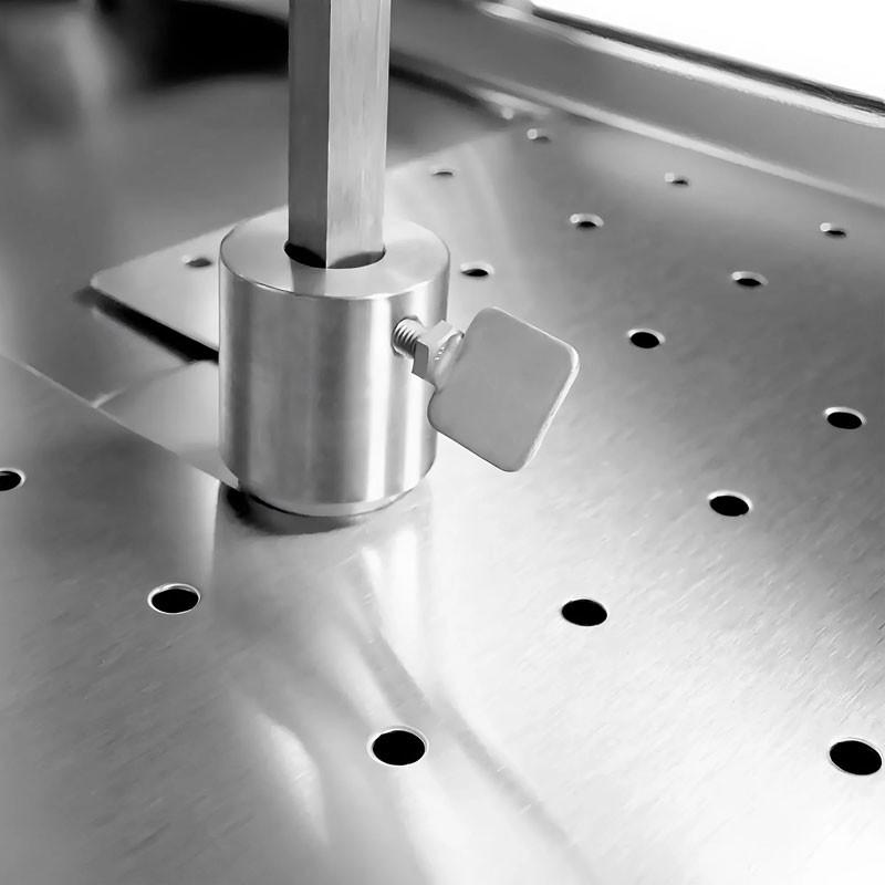 Grill Döner kebab gaz forme en V 2x5 brûleurs max 120 kg - moteur en bas_4