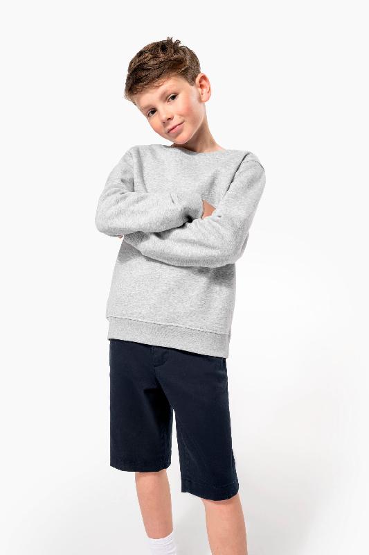 Sweat-shirt col rond enfant - Réf: K4038 - Kariban - 80% coton / 20% polyester - Fabriqué au Portugal_4
