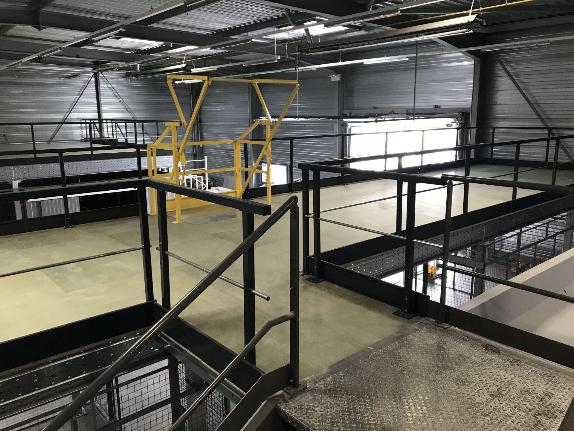 Plateforme poteaux 1 niveau - bccom rayonnage_4