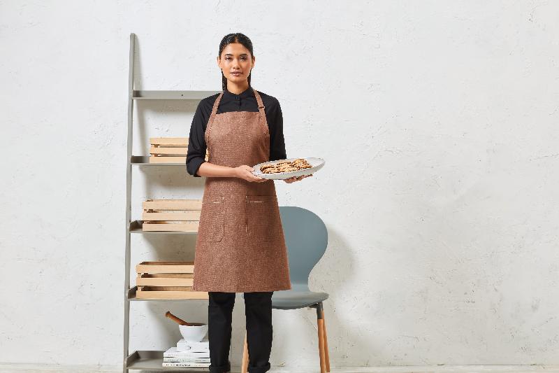 Tablier en denim biologique et commerce équitable - PR113 - coton 100% biologique, ajustable et solide_4