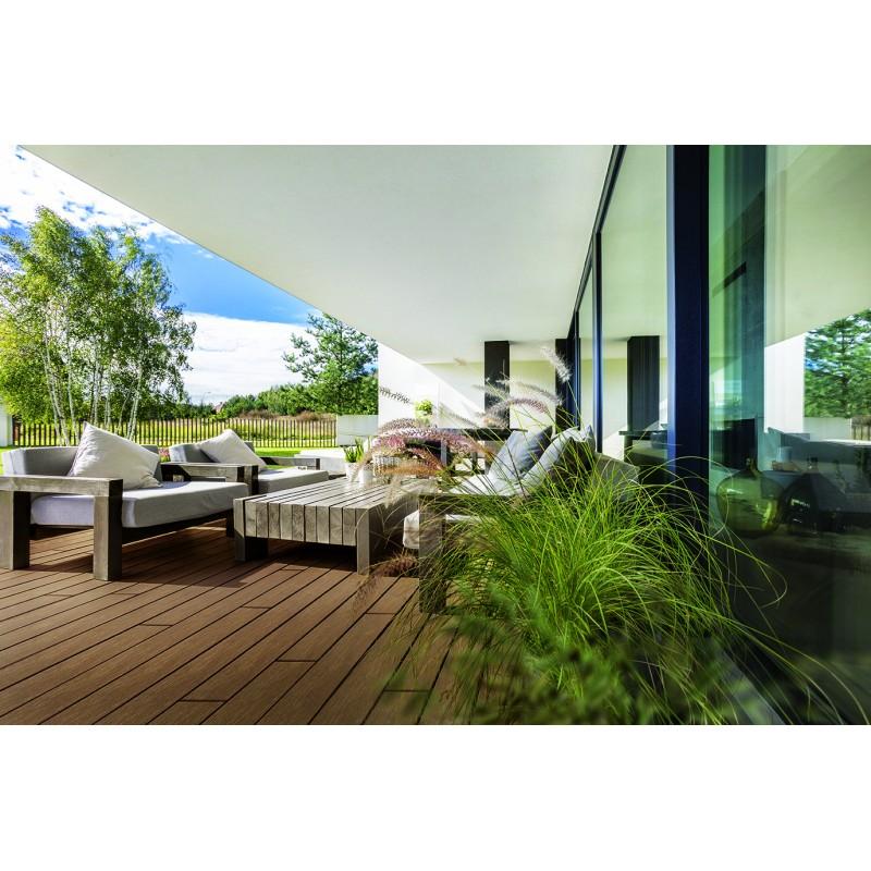 Pack 1 m² - Lames de terrasse composite coextrudé Supra avec accessoires (4 coloris) - 3600 x 145 x 23 mm - Coloris Ambre_4