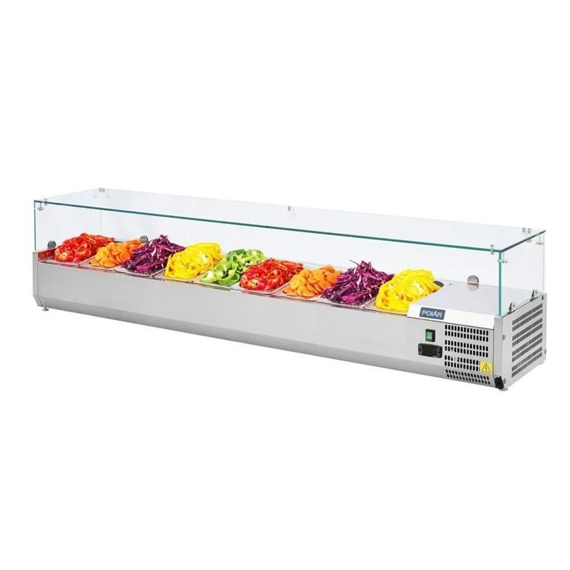 Saladette réfrigérée 9 bacs GN 1/3 Série G GD878 Polar_4
